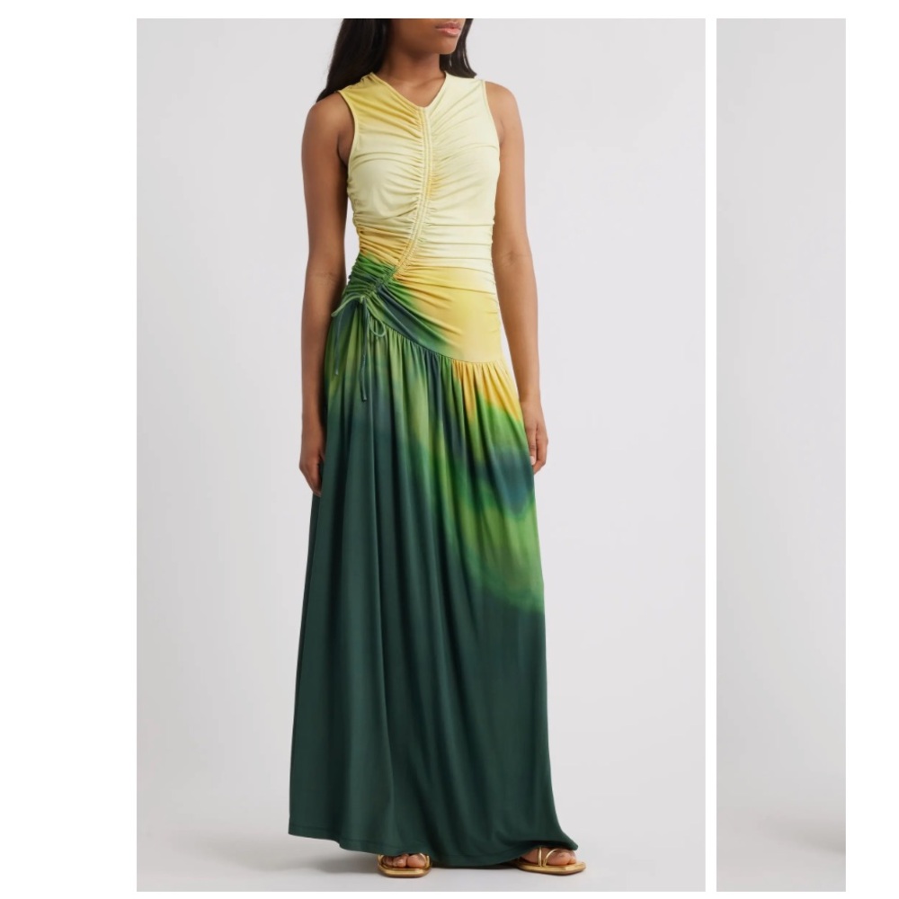 Sani  Ruchi Center Ruched Ombré Knit Dress